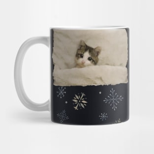 Cat Sleeping in little bed Mug